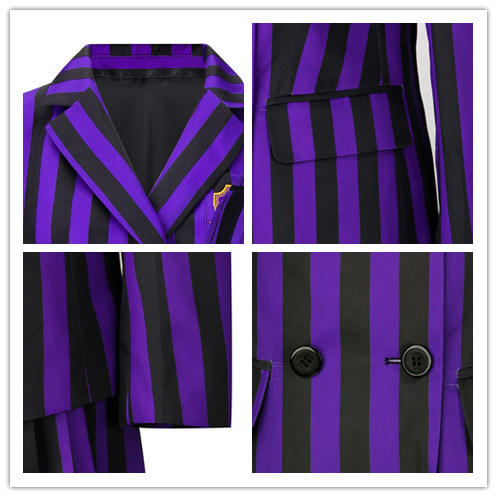 Nevermore Academy Purple School Uniform The Addams Family Wednesday Addams Cosplay Costume In Stock-Takerlama