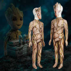Guardians of the Galaxy Groot Costume Jumpsuit Mask Kids
