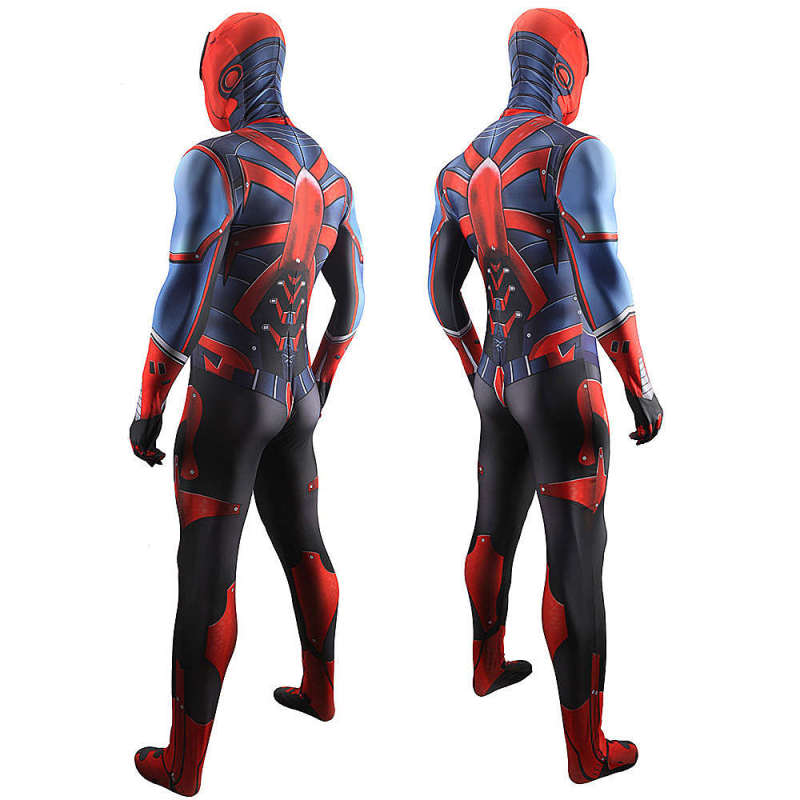 PS4 Spider-Armor MK III Costume Miles Morales Cosplay Jumpsuit Exclusive Design