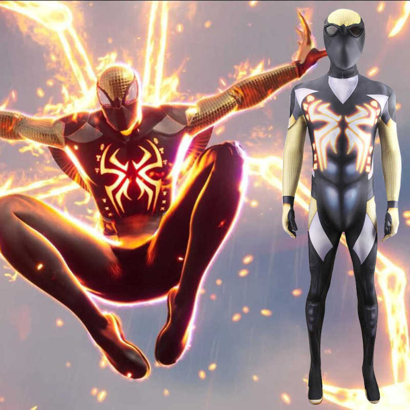 Marvel's Midnight Suns Spider-Man Cosplay Costume Bodysuit Mask