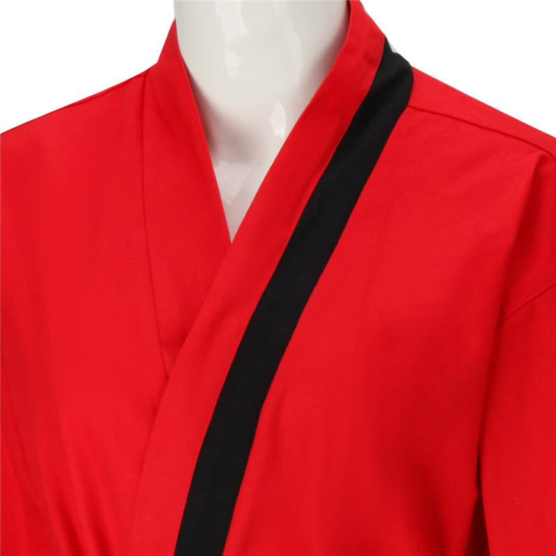 Cobra Kai Eagle Fang Karate Devon Lee Gi Cosplay Costume Red In Stock Takerlama