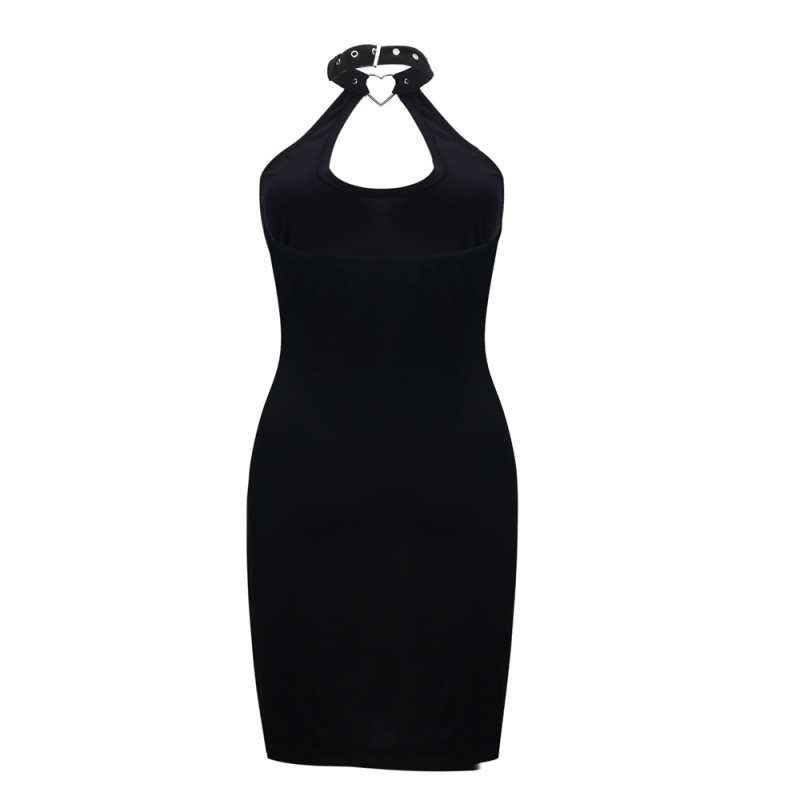 Black Party Dress Women Vampy Bodycon Mini Skirt Plus Size