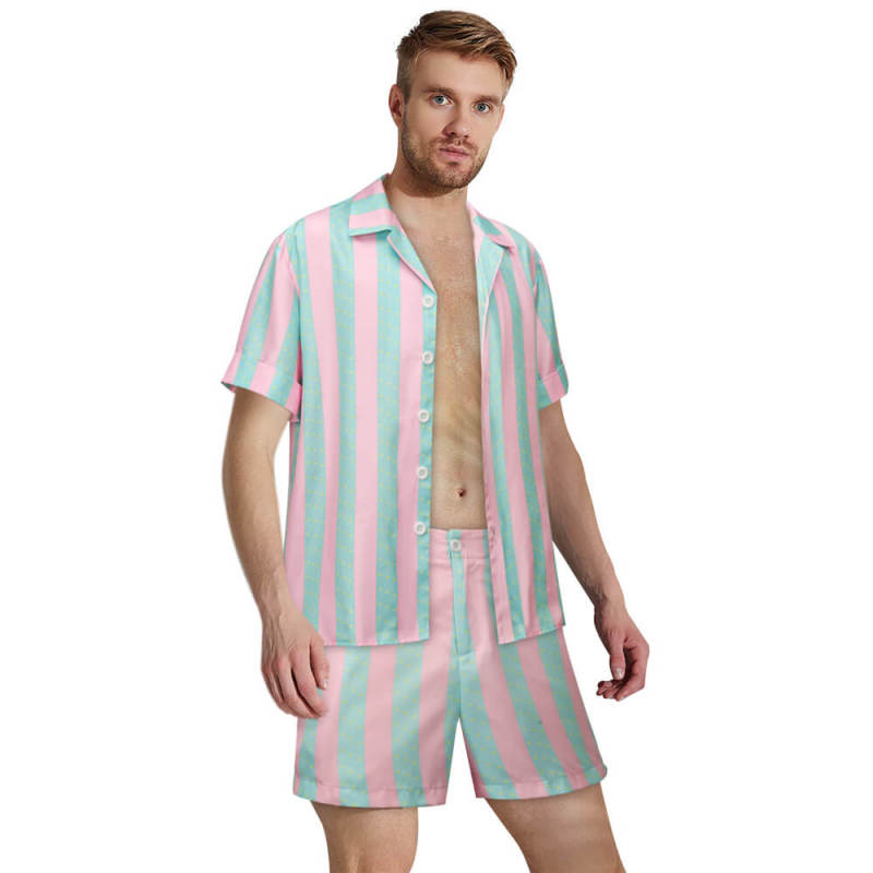 Ken Doll Beach Shirt Pants Boyfriend Kenneth Sean Carson Beachwear Ryan Gosling Movie Cosplay Costume