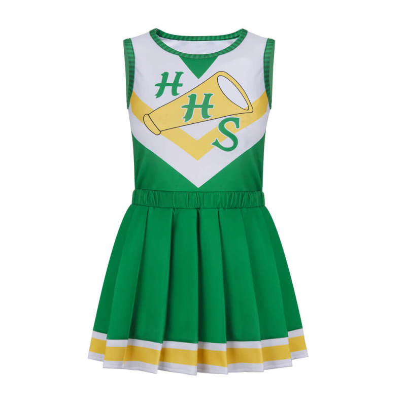 Child Chrissy Hawkins High School Cheerleader Tops Skirt-Stranger Things Season 4 Costume