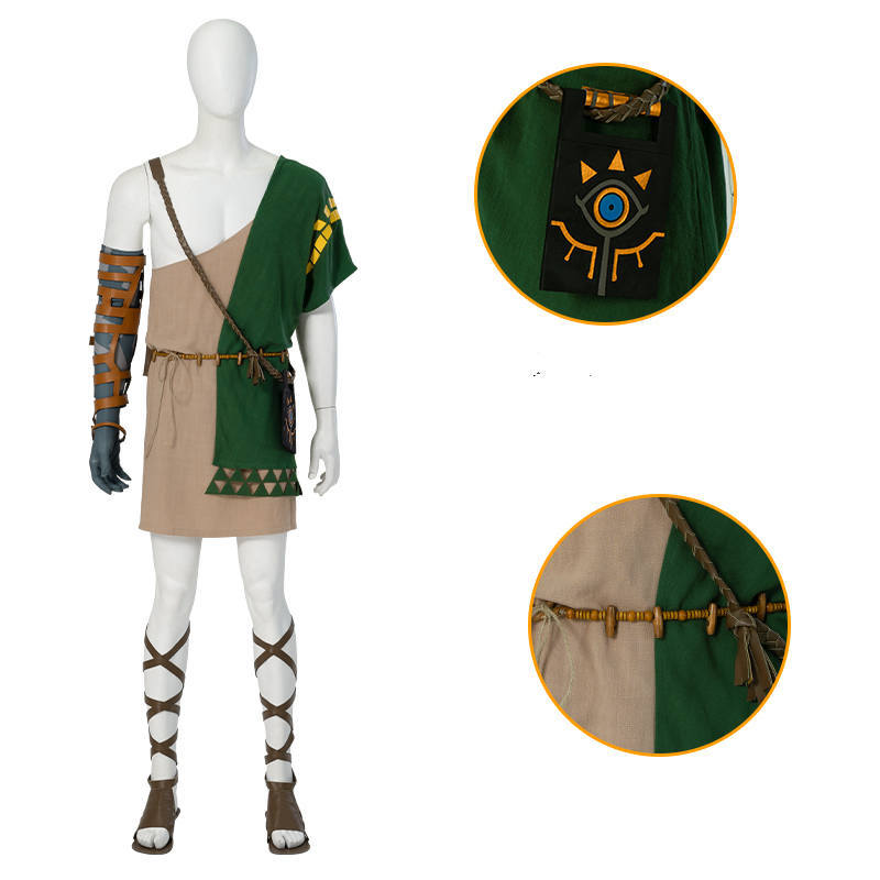 Tears of the Kingdom Link Cosplay Costume The Legend of Zelda No Boots (In Stock )