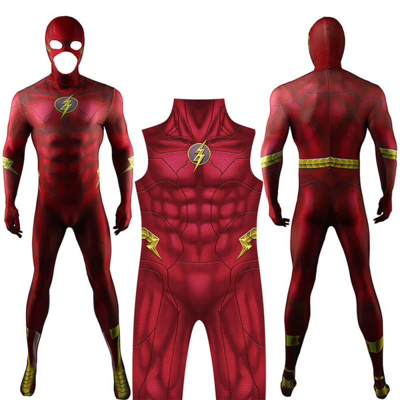 The Flash 2023 Movie Costume Barry Allen Cosplay Jumpsuit
