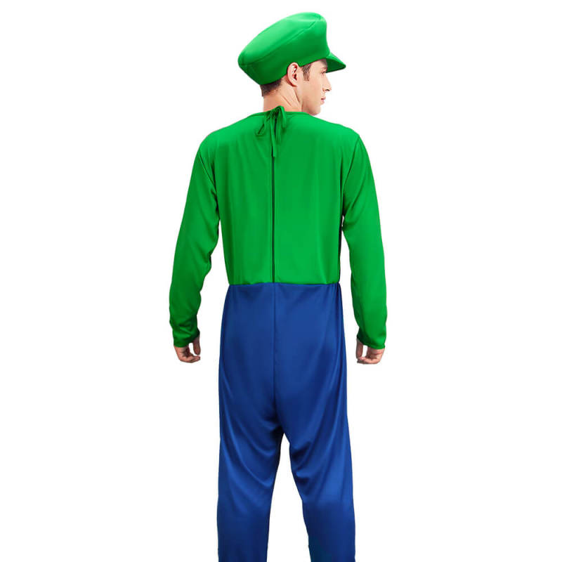 Super Mario Classic Luigi Costume for Adults In Stock-Takerlama