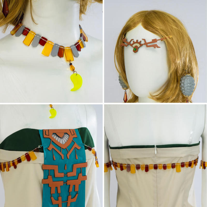 Tears of the Kingdom Princess Zelda Cosplay Costume The Legend of Zelda S M L In Stock-Takerlama