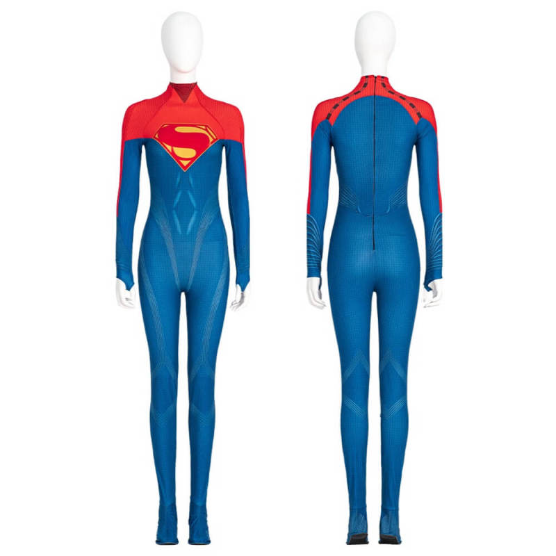The Flash Supergirl Cosplay Costume With Cloak