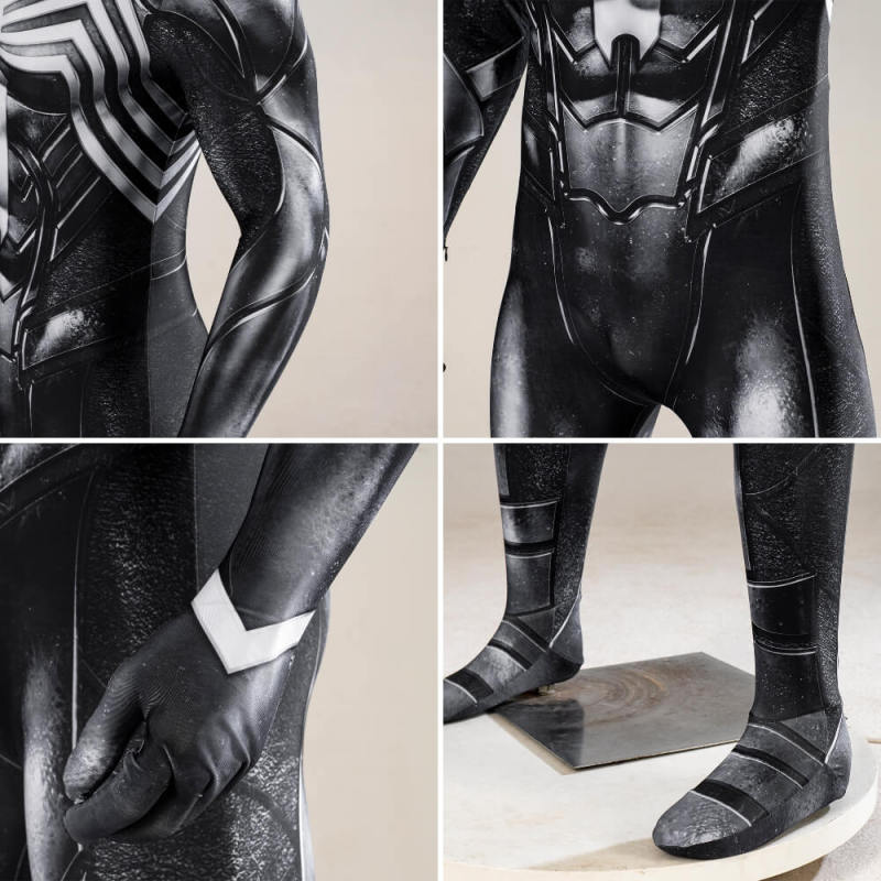-Marvel's Spider-Man 2 Black Suit Venom Symbiote Costume Mask Kids Adult In Stock Takerlama