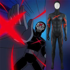 Teen Titans Red X Halloween Costume Dick Grayson Superhero Jumpsuit Mask Adult Kids