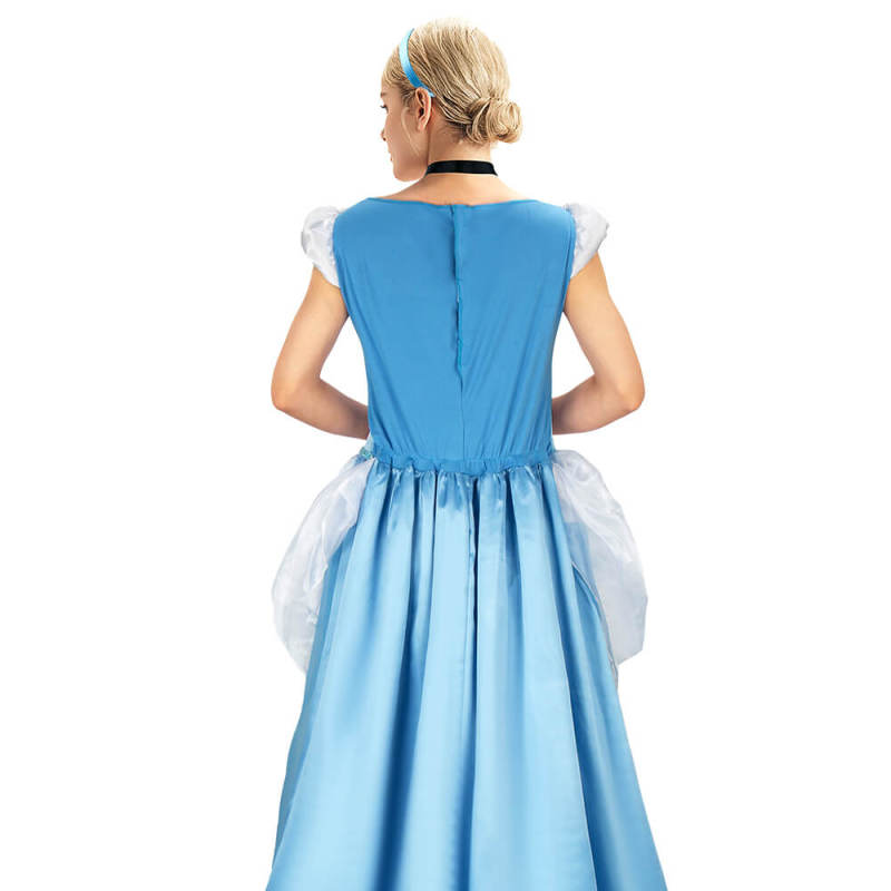 Women Cinderella Halloween Costume Disney Princess Cosplay Dress