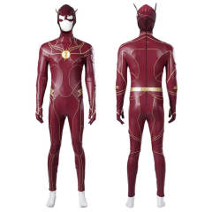 Deluxe The Flash Barry Allen Superhero Cosplay Costume Boots 2023 Movie Outfits (In Stock)