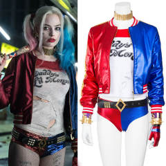 Harley Quinn Cosplay Costume Suicide Squad Halloween Outfits Takerlama