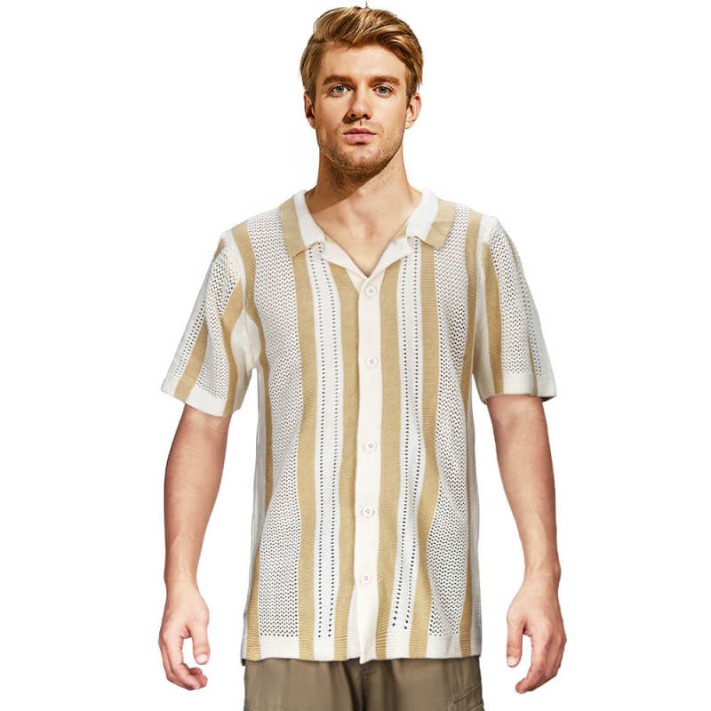 Jeremiah's Striped Short Sleeve Shirt The Summer I Turned Pretty: Season 2 Episode 3 In Stock Takerlama