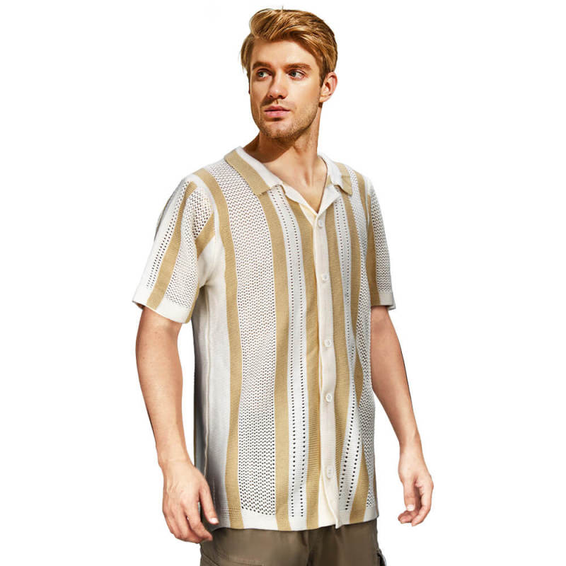 Jeremiah's Striped Short Sleeve Shirt The Summer I Turned Pretty: Season 2 Episode 3 In Stock Takerlama