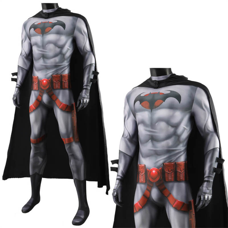 DC Flashpoint Batman Halloween Costume Thomas Wayne Cosplay Jumpsuit Adults Kids Takerlama