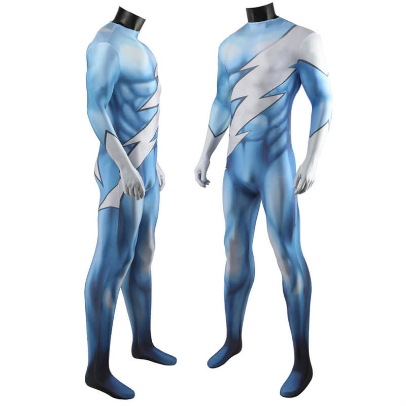 Marvel QuickSilver X-Men Halloween Costume Superhero Cosplay Bodysuit Takerlama