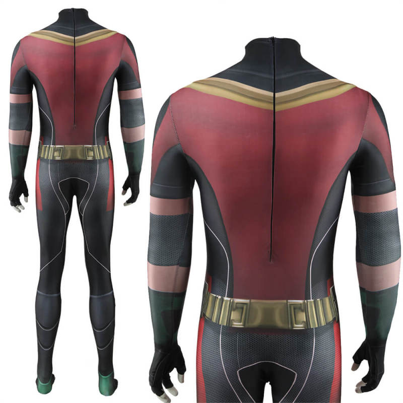 Titans Season 4 Robin Halloween Costume Superhero Tim Drake Jumpsuit Cloak Takerlama