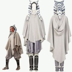 Star Wars Ahsoka Tano White Cosplay Costume Takerlama