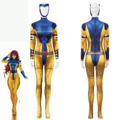 X-Men '97 Marvel Girl Jean Elaine Grey Costume Phoenix Cosplay Bodysuit Takerlama