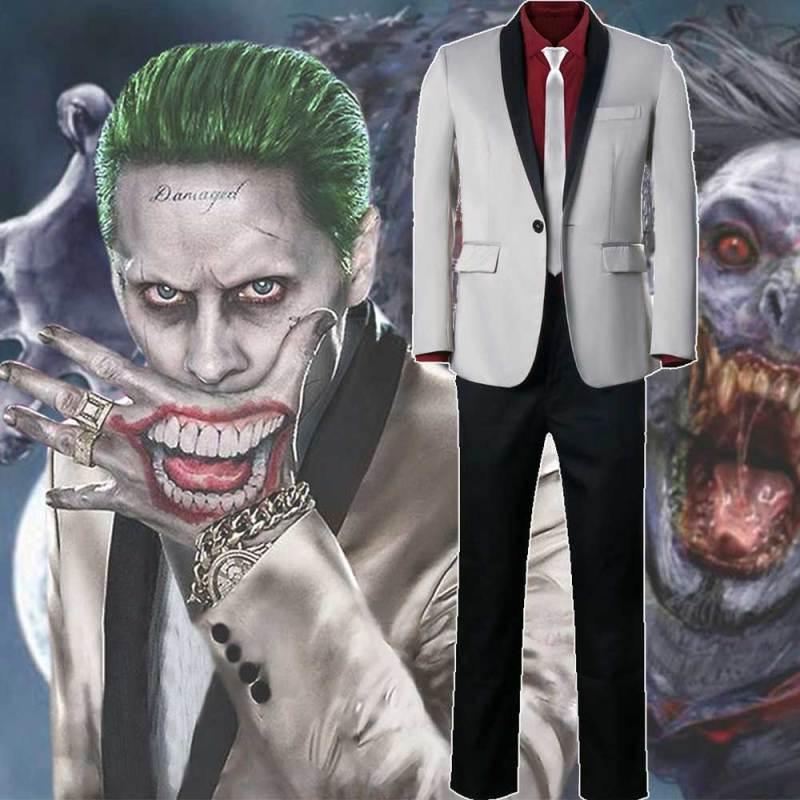 Jared Leto Joker Costume Suicide Squad Cosplay Shirt Coat Pants (Ready To Ship) Takerlama