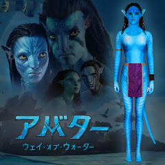 Avatar 2 Neytiri Cosplay Costume Jumpsuit Mask Women In stock