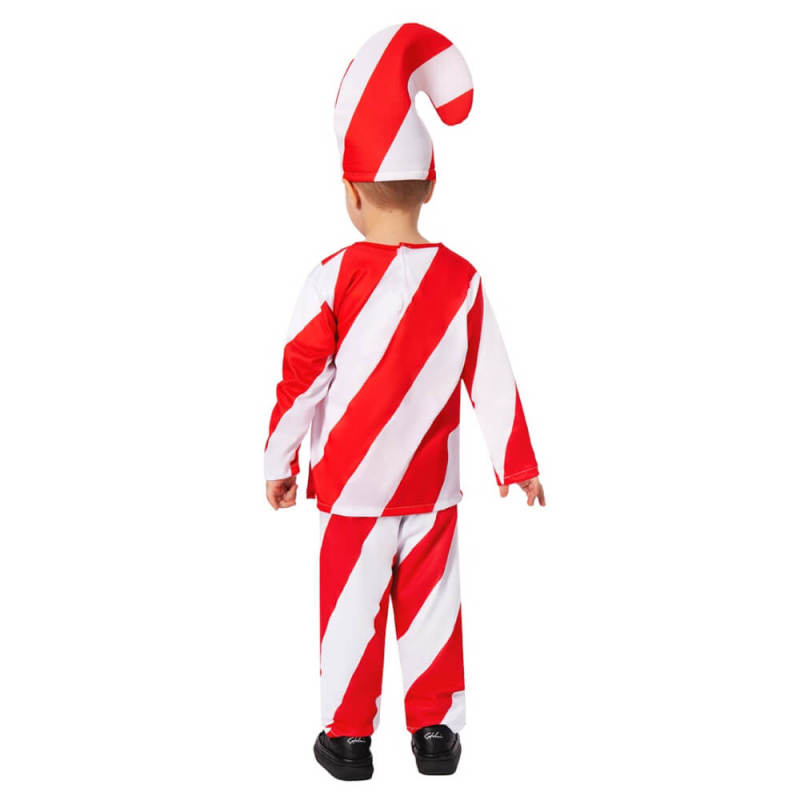 Kids Candy Cane Christmas Costume Red Holiday Party Outfits Takerlama