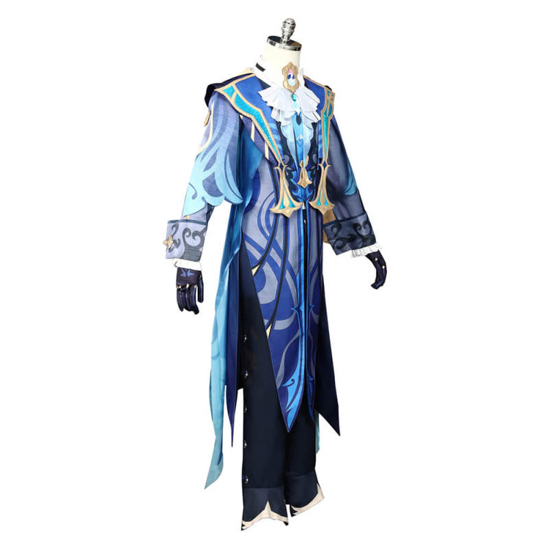 Genshin Impact Neuvillette Cosplay Costume Deluxe Game Outfits Male Takerlama