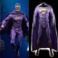 Creature of Steel Bizarro Cosplay Costume DC Supervillain Jumpsuit Cloak Adults Kids Takerlama