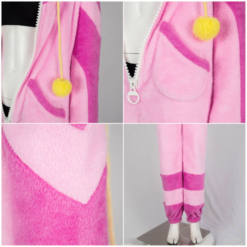 Takerlama Street Fighter 6 Juri Han Cosplay Costume Pink Jumpsuit