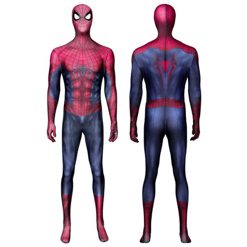 Takerlama The Amazing Spider-Man 2 Cosplay Costume Superhero Jumpsuit With Mask