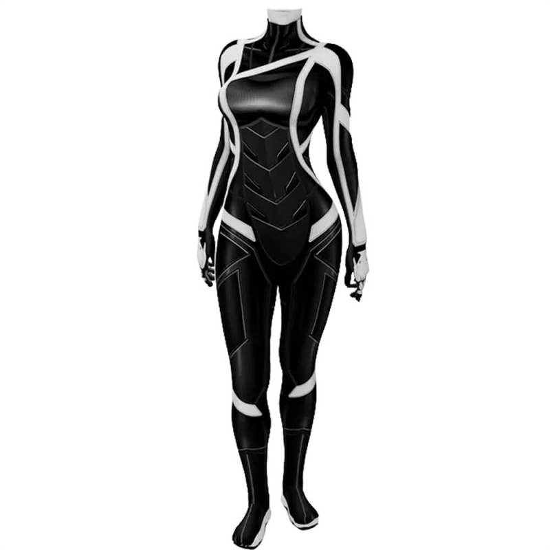 Takerlama Spider-Man 2 Black Cat Bodysuit Superheroe Cosplay Costume Adults Kids