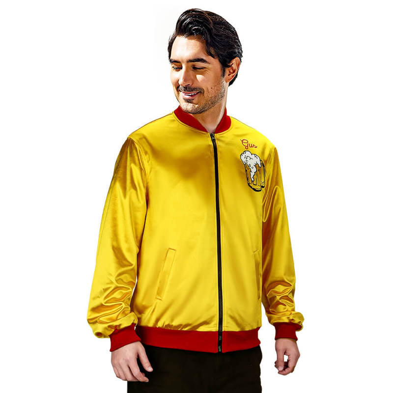 Takerlama Home Alone Kenosha Kickers Team Cosplay Costume Gus Polinski Yellow Jacket