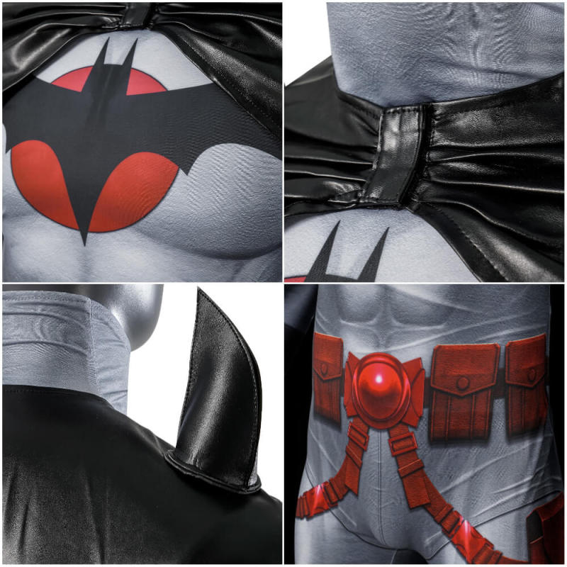 Takerlama Batman Flashpoint Costume Thomas Wayne Jumpsuit With Cowl Cloak