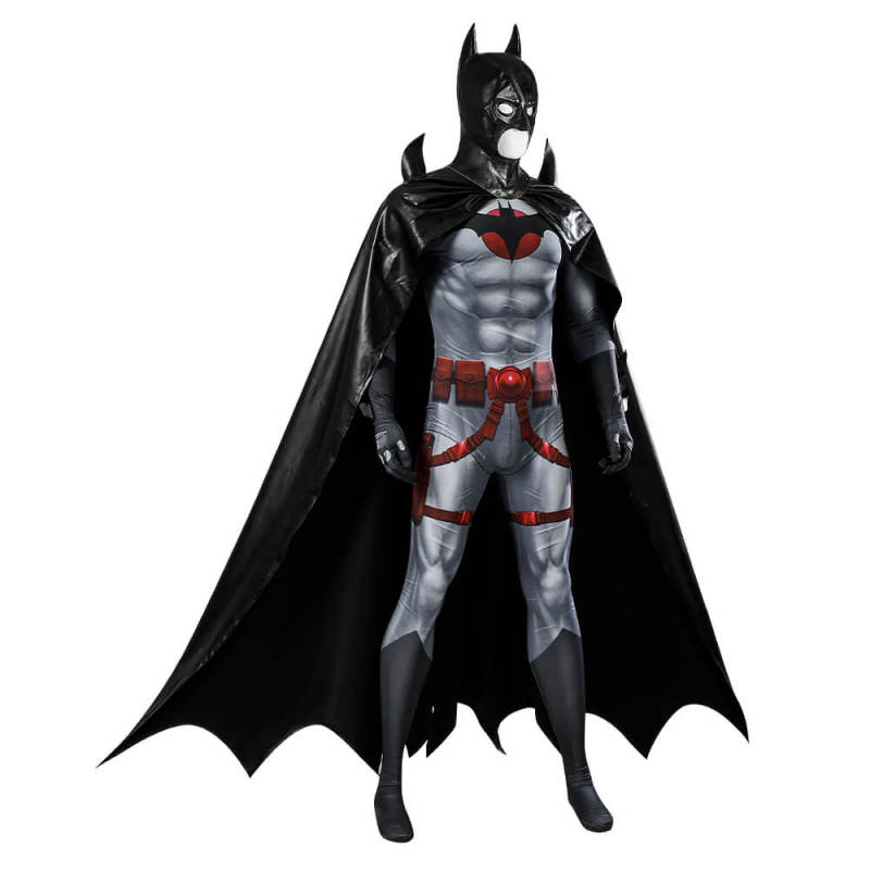 Takerlama Batman Flashpoint Costume Thomas Wayne Jumpsuit With Cowl Cloak