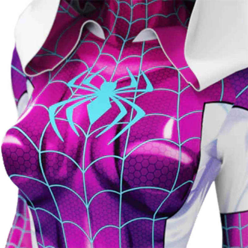 Takerlama Purple Spider Gwen Stacy Venom Symbiote Bodysuit