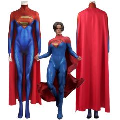 Takerlama The Flash Movie Supergirl Cosplay Costume DCEU Superheroe Jumpsuit Cloak
