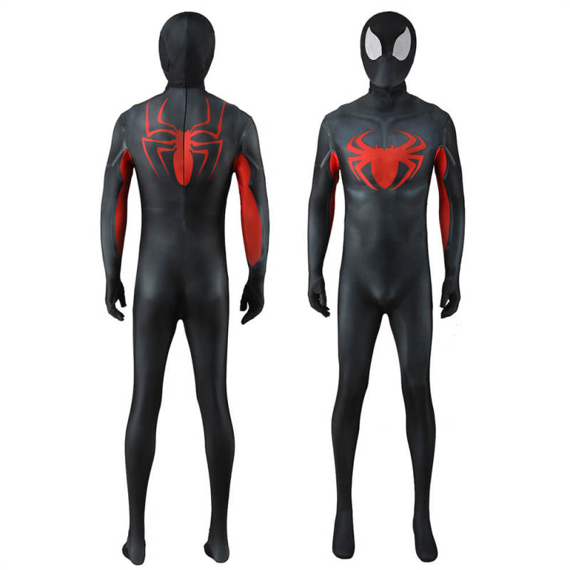 Spider-Man Remastered Midnight Spider Suit Cosplay Costume Adults Kids Takerlama