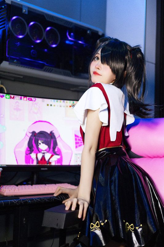 Needy Streamer Overload Ame-Chan Cosplay Costume Takerlama