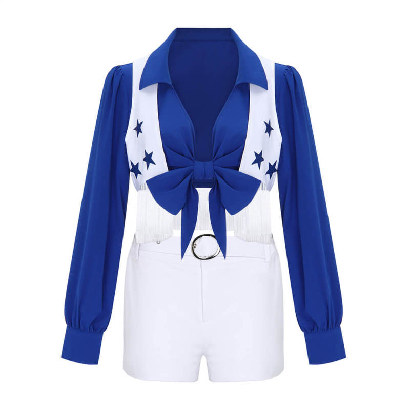 Takerlama Dallas Cowboys Cheerleader Uniform Women Team Cosplay Costume