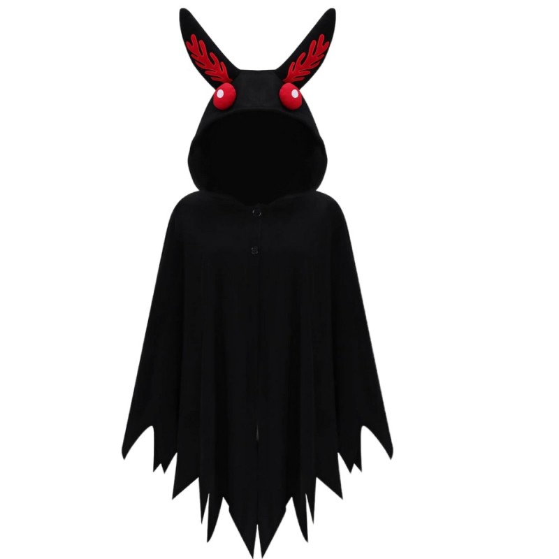 Takerlama Mothman Cosplay Costume Hooded Cape Christmas Party Unisex