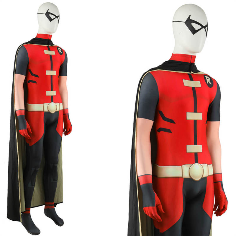Young Justice Robin Tim Drake Cosplay Costume Adults Kids Takerlama