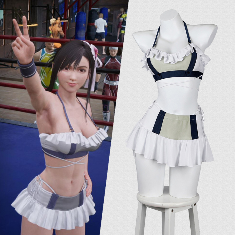 Final Fantasy VII Rebirth Tifa Lockhart Swimsuit Cosplay Costume Takerlama