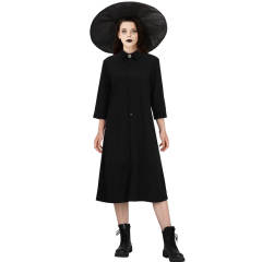 Beetlejuice Lydia Deetz Black Cosplay Costume Fancy Dress With Hat Takerlama