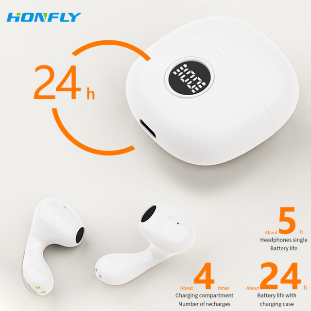 Honfly New semi-in-ear wireless Bluetooth headset LX04 sports running high-quality long-lasting noise-cancelling headset