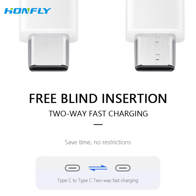 Honfly Wholesale USB C Charge Cable For Samsung Galaxy S21 S22 Note 10 20 Fast Charging data Charger USB Type C Cable