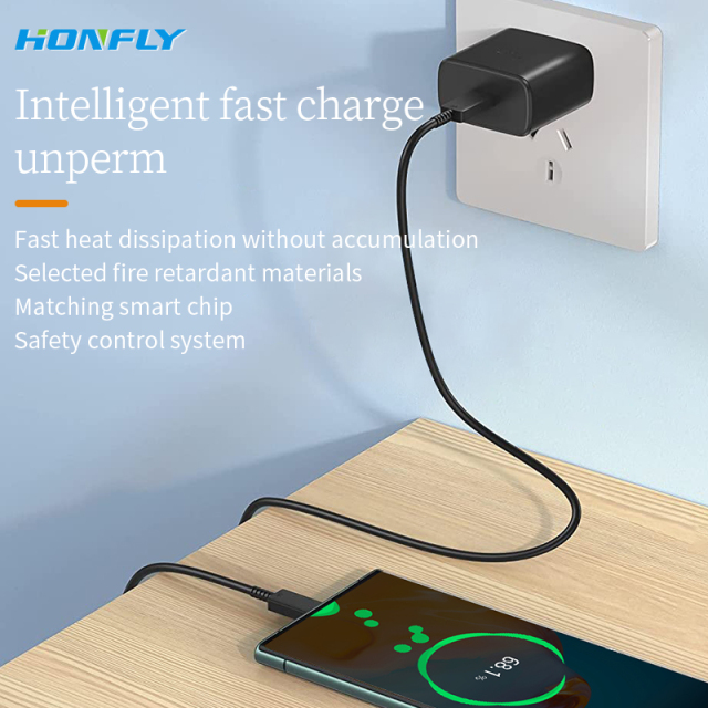 Honfly sell well fast charging plug US EU UK 45w pd super fast charge plug type c for samsung s22 charger usb c power adaptor