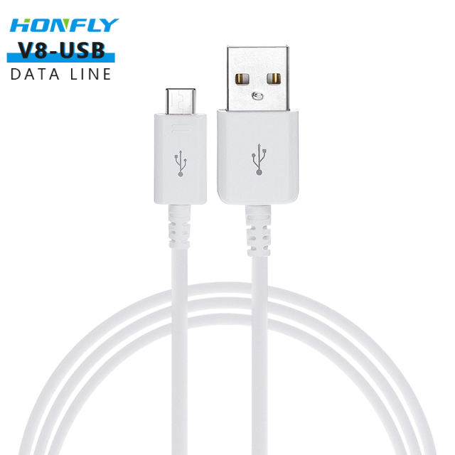 Honfly Wholesale hight quality v8 data cables for Samsung Galaxy S6 usb Cable 1M 1.2M 1.5M 2A Fast Charge Data Line