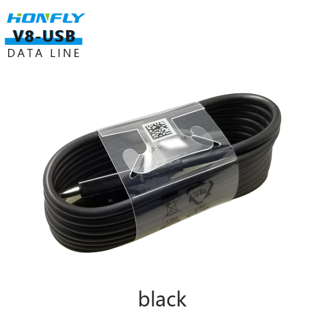 Honfly Wholesale hight quality v8 data cables for Samsung Galaxy S6 usb Cable 1M 1.2M 1.5M 2A Fast Charge Data Line